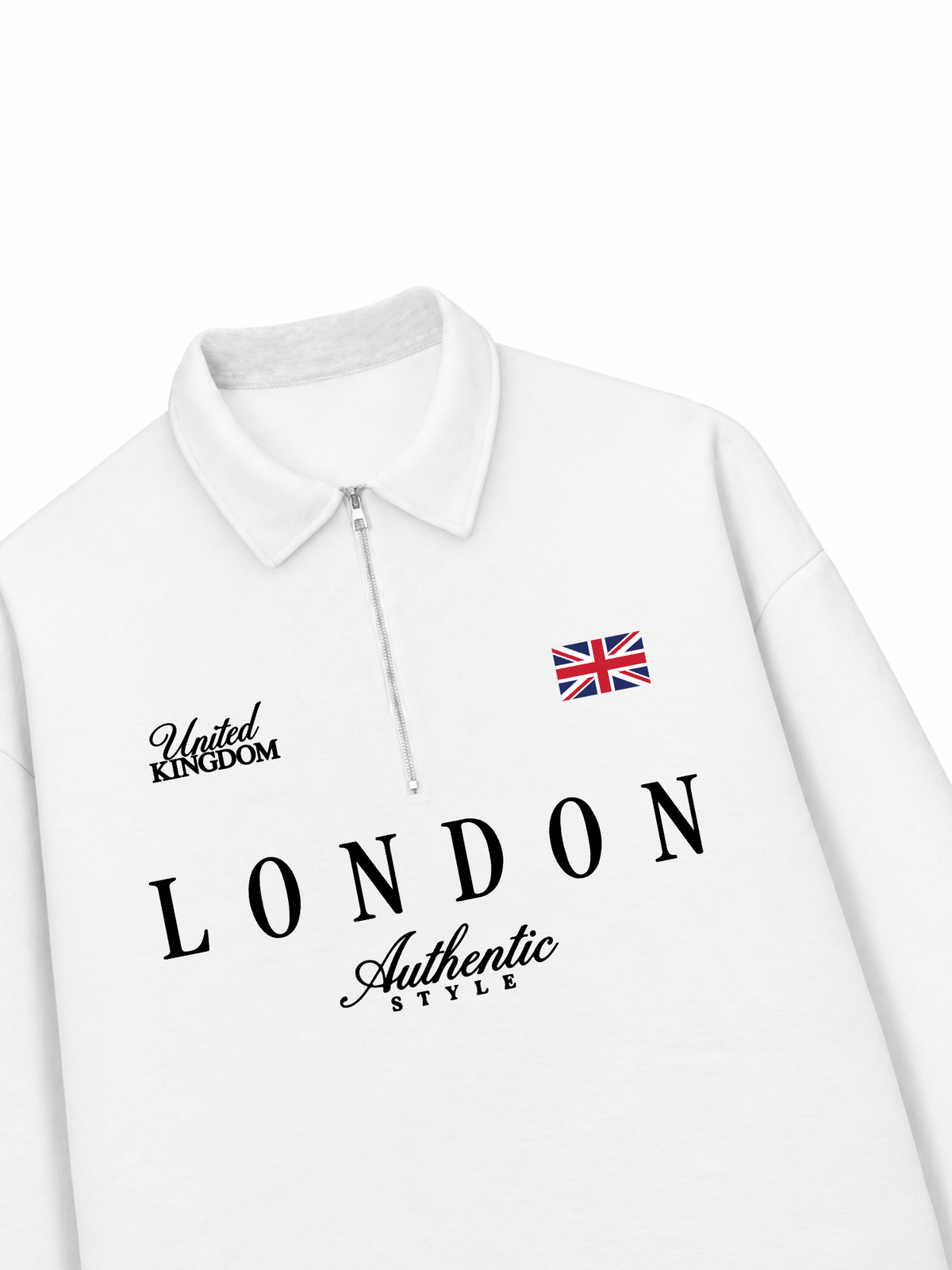 Áo Sweater Polo Nỉ Hai Da United Kingdom
