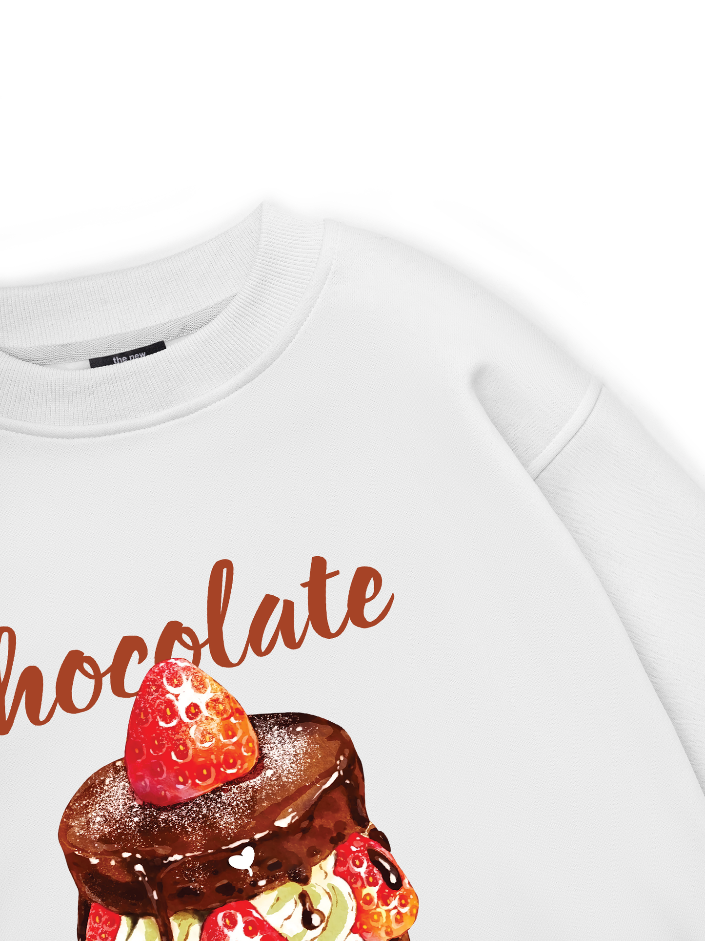 Sweet Pastry Strawberry Chocolate Sweater