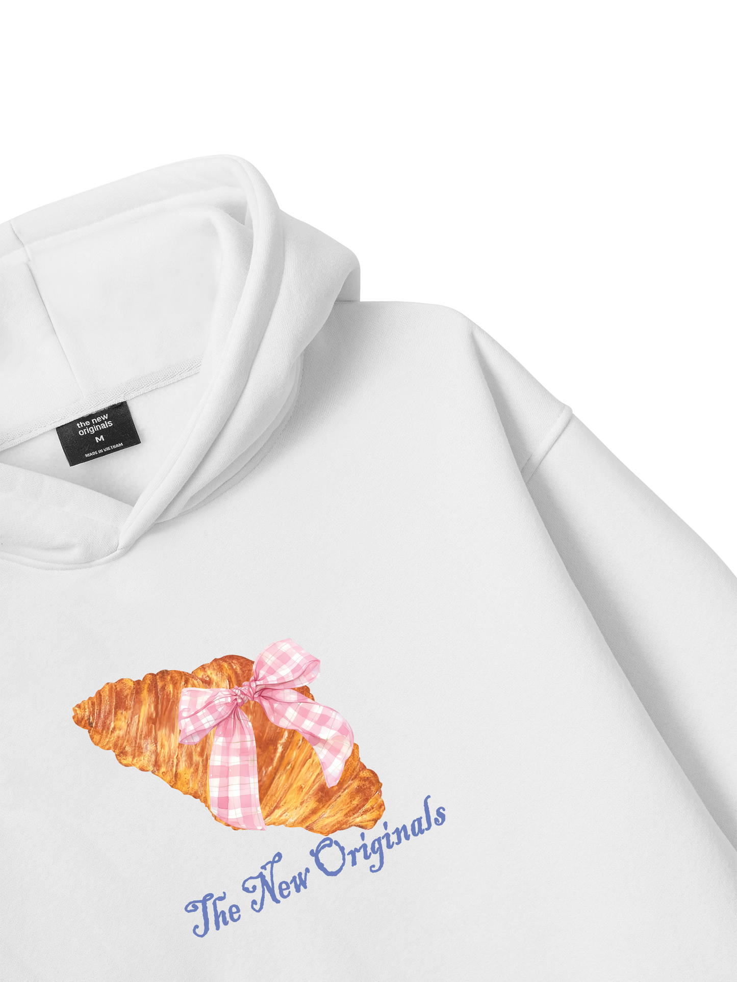 Áo Hoodie Nỉ Bông Go Get A Croissant sau