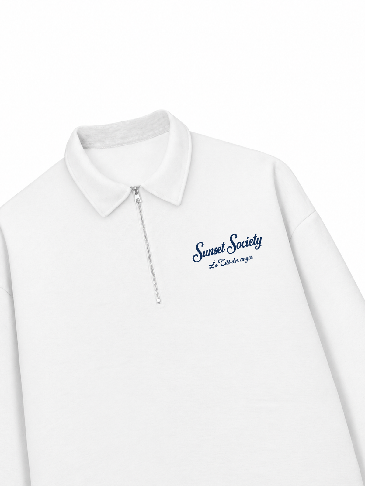 Áo Sweater Polo Nỉ Hai Da Sunset Society