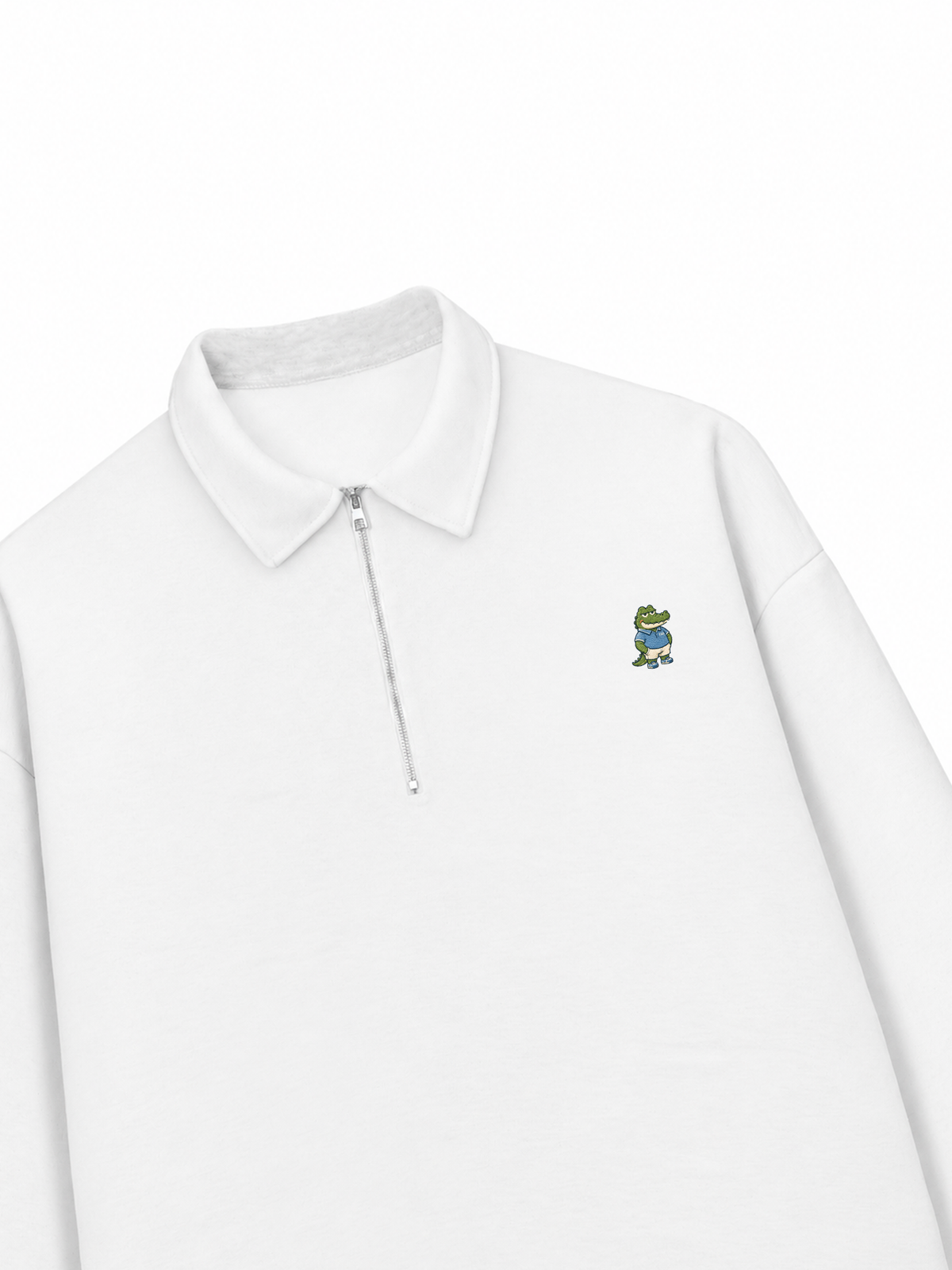 Áo Sweater Polo Nỉ Hai Da Sporty Croc