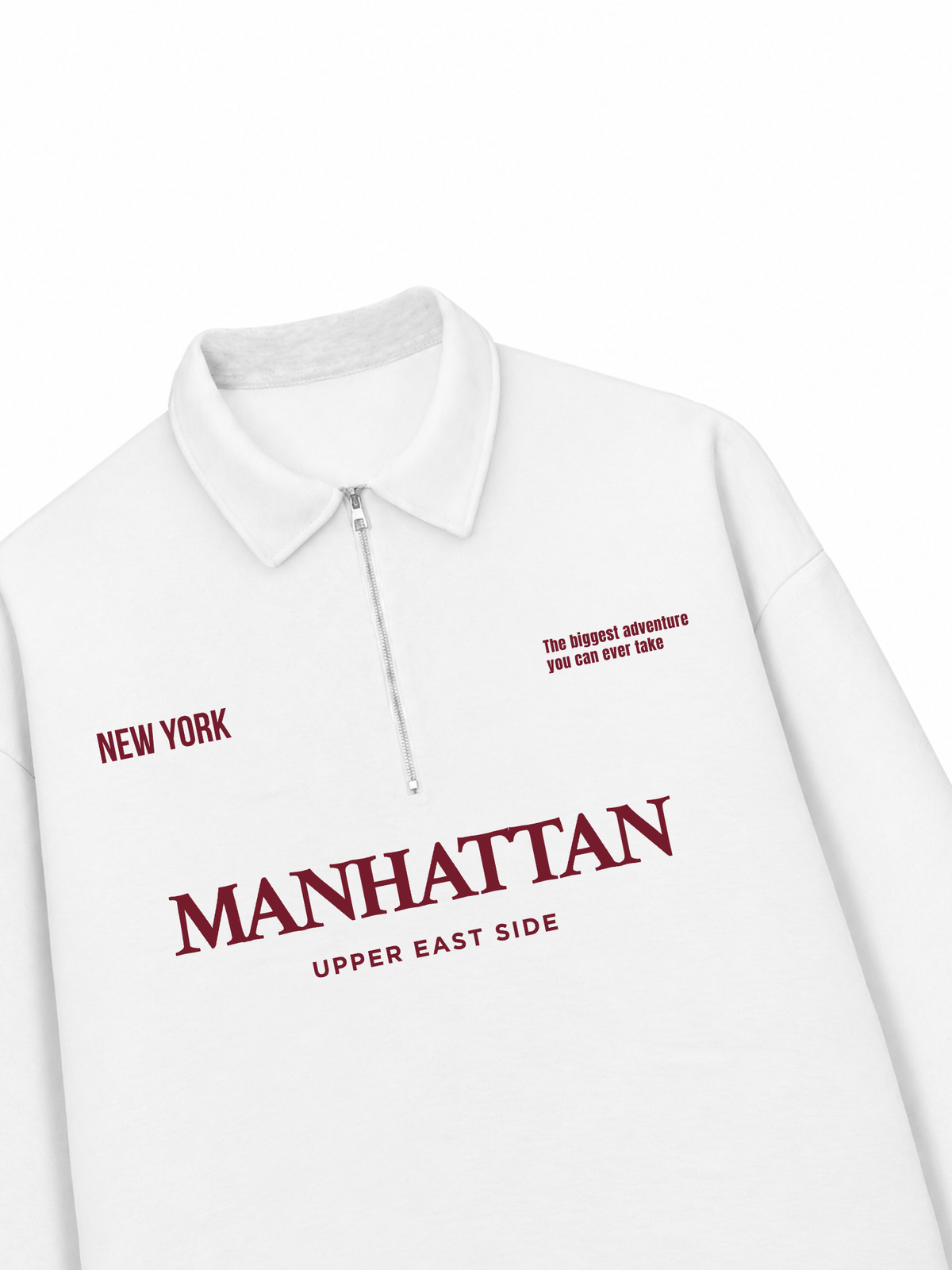 Áo Sweater Polo Nỉ Hai Da Manhattan