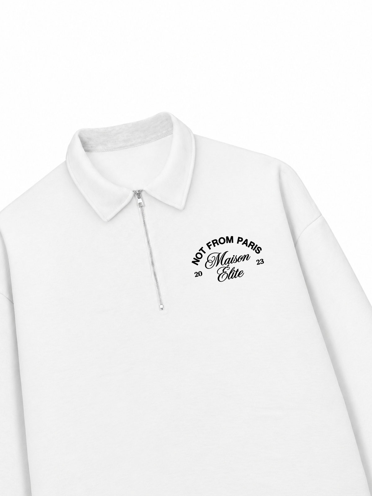 Áo Sweater Polo Nỉ Hai Da Not From Paris