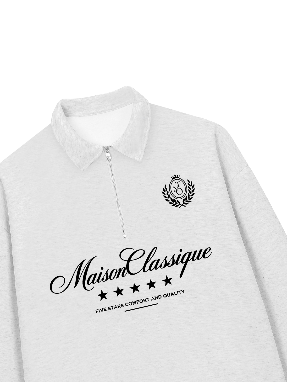 Áo Sweater Polo Nỉ Hai Da MaisonClassique