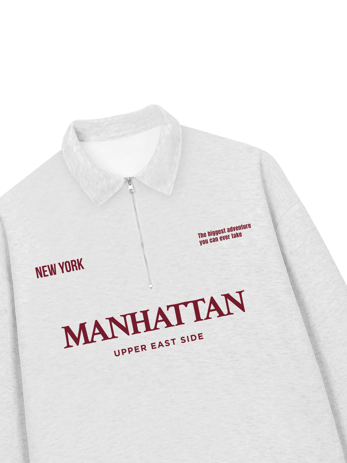 Áo Sweater Polo Nỉ Hai Da Manhattan