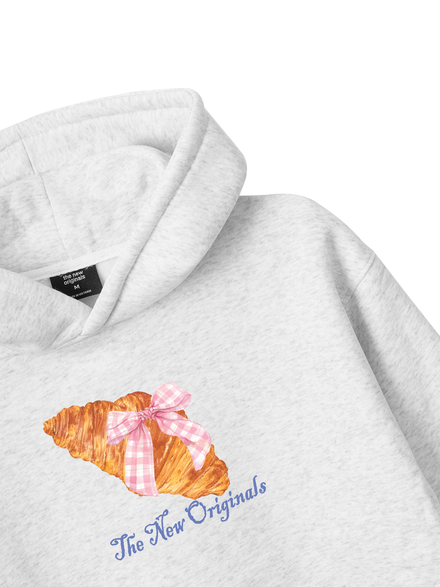 Áo Hoodie Nỉ Bông Go Get A Croissant sau