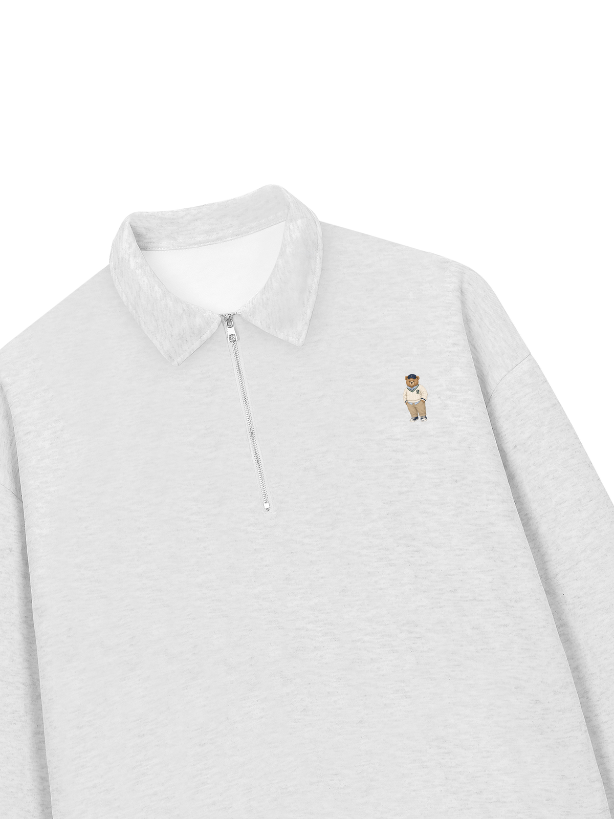 Áo Sweater Polo Nỉ Hai Da Bear