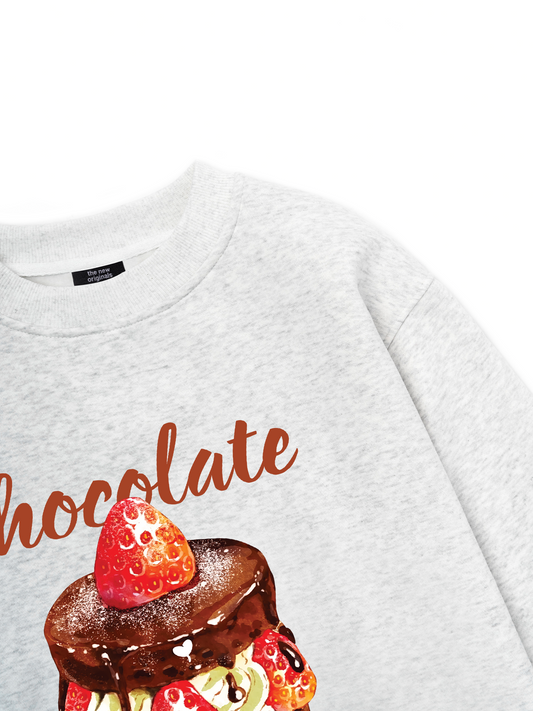 Sweet Pastry Strawberry Chocolate Sweater