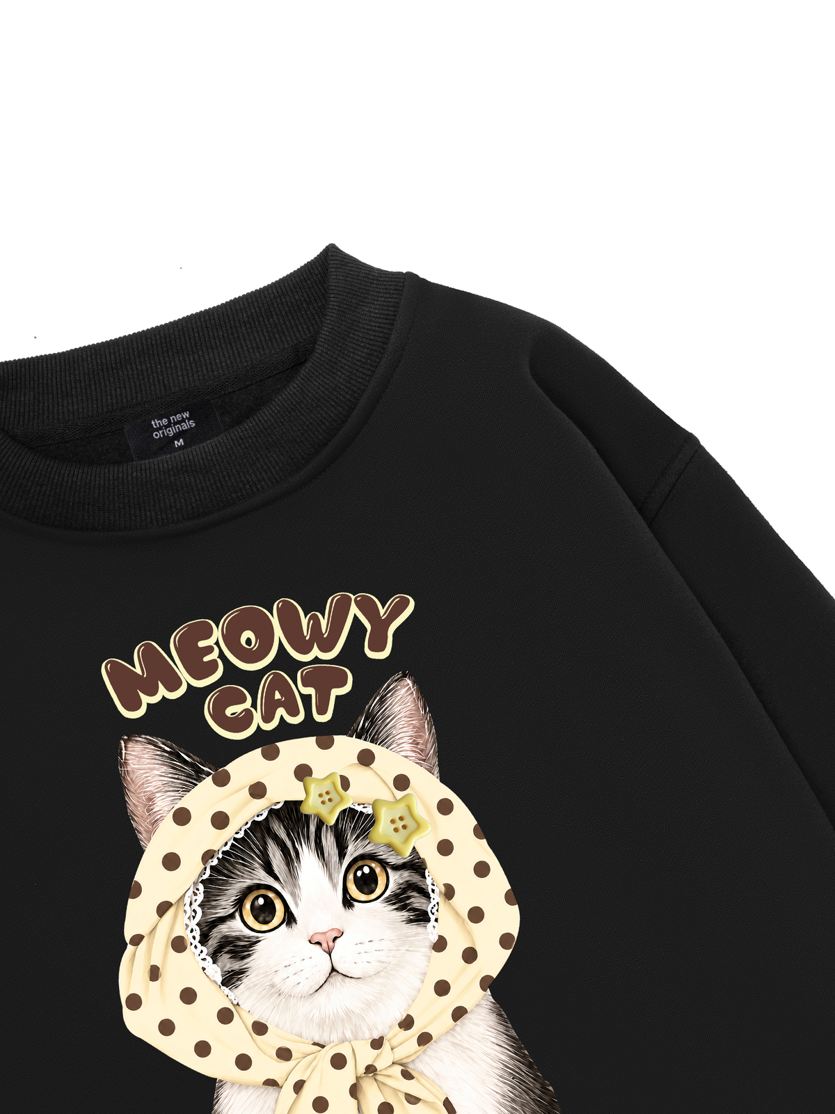 Meowy Cat Cream Sweater