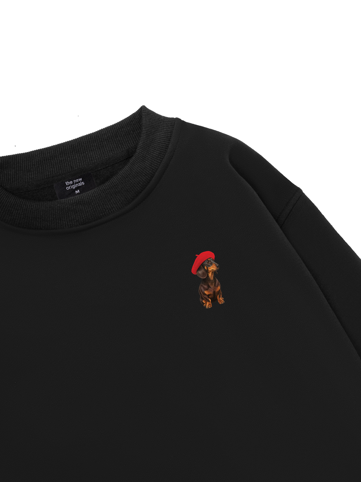 Dachshund With Red Beret Sweater