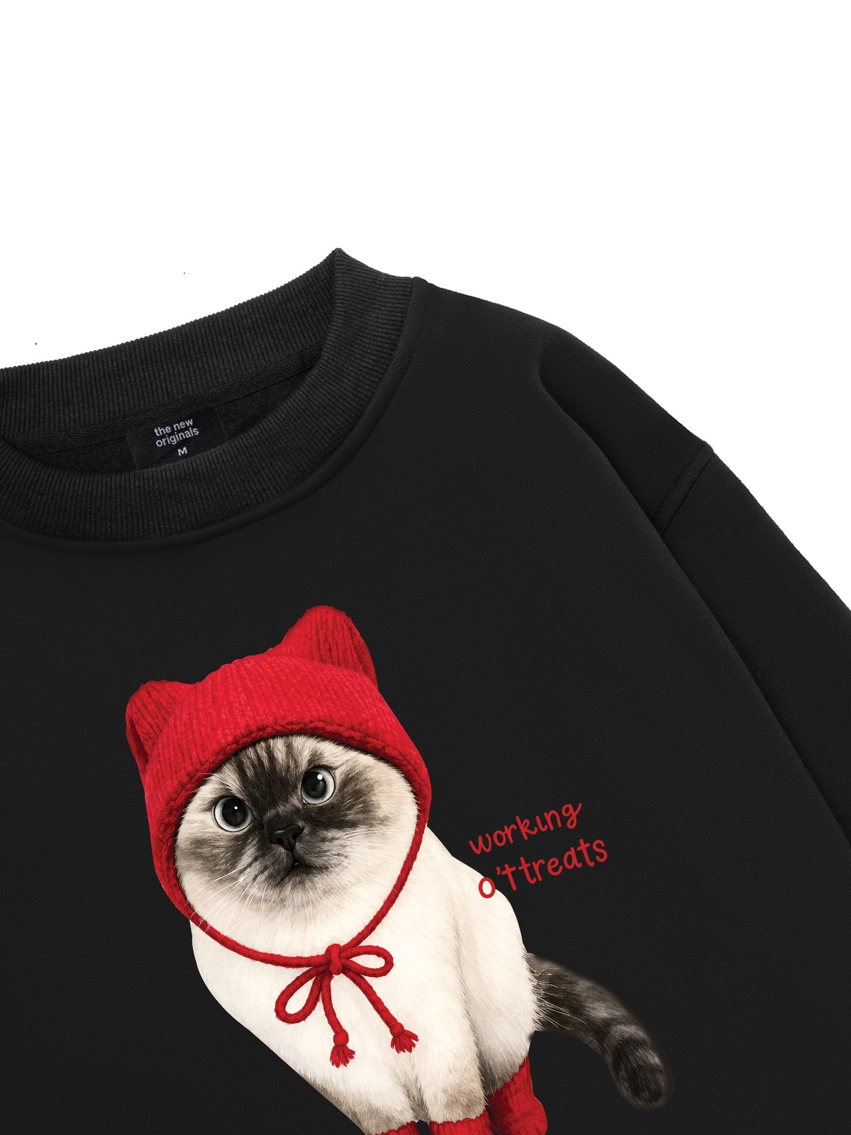 Working O'ttreats Red Meow Sweater