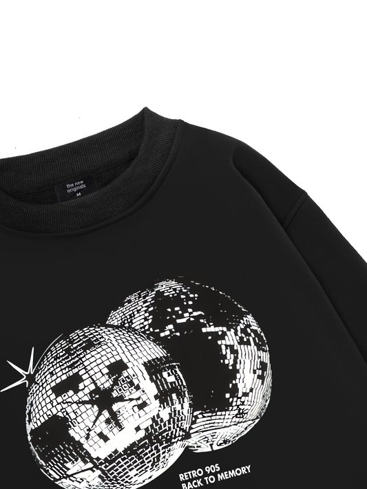 Retro 90s Disco Ball  Sweater
