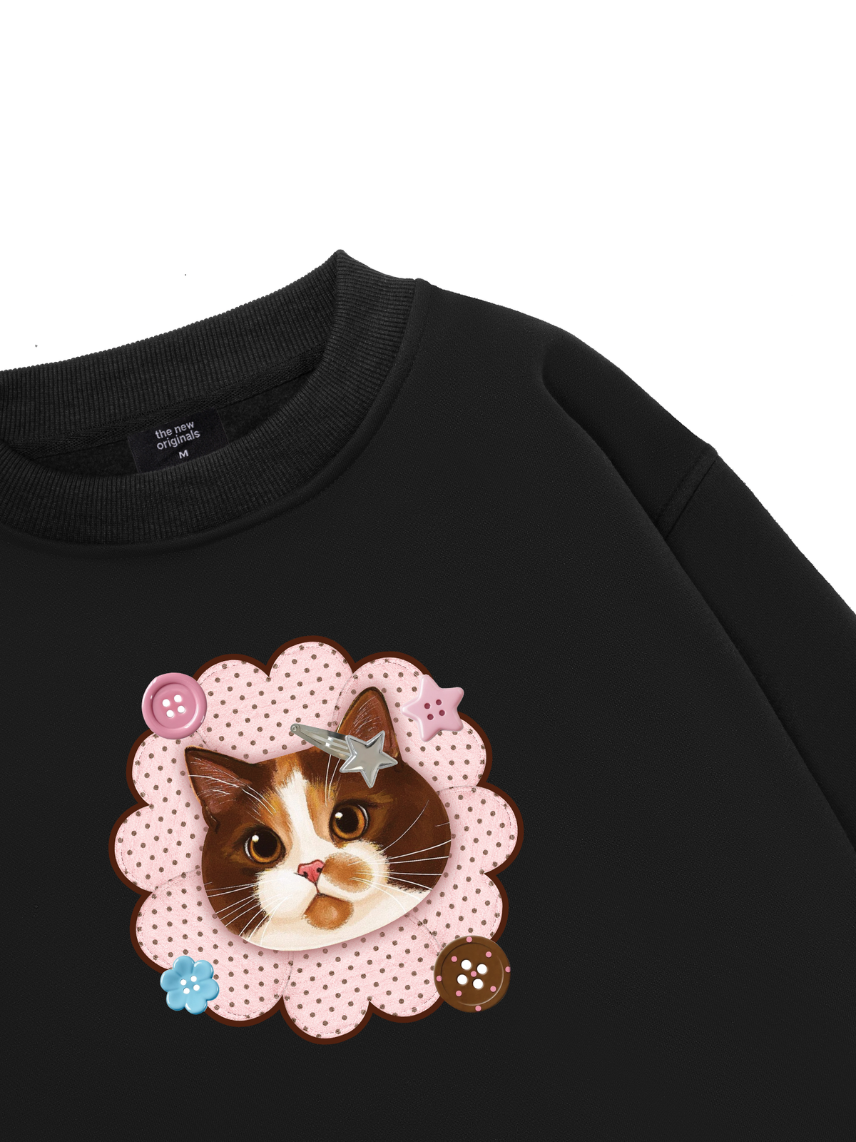 Cute Pink Flower Cat Sweater