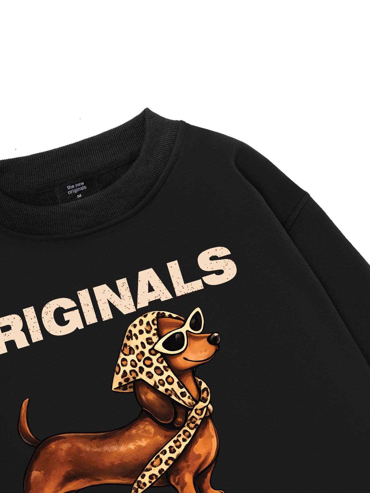Retro Leopard Dashund Sweater