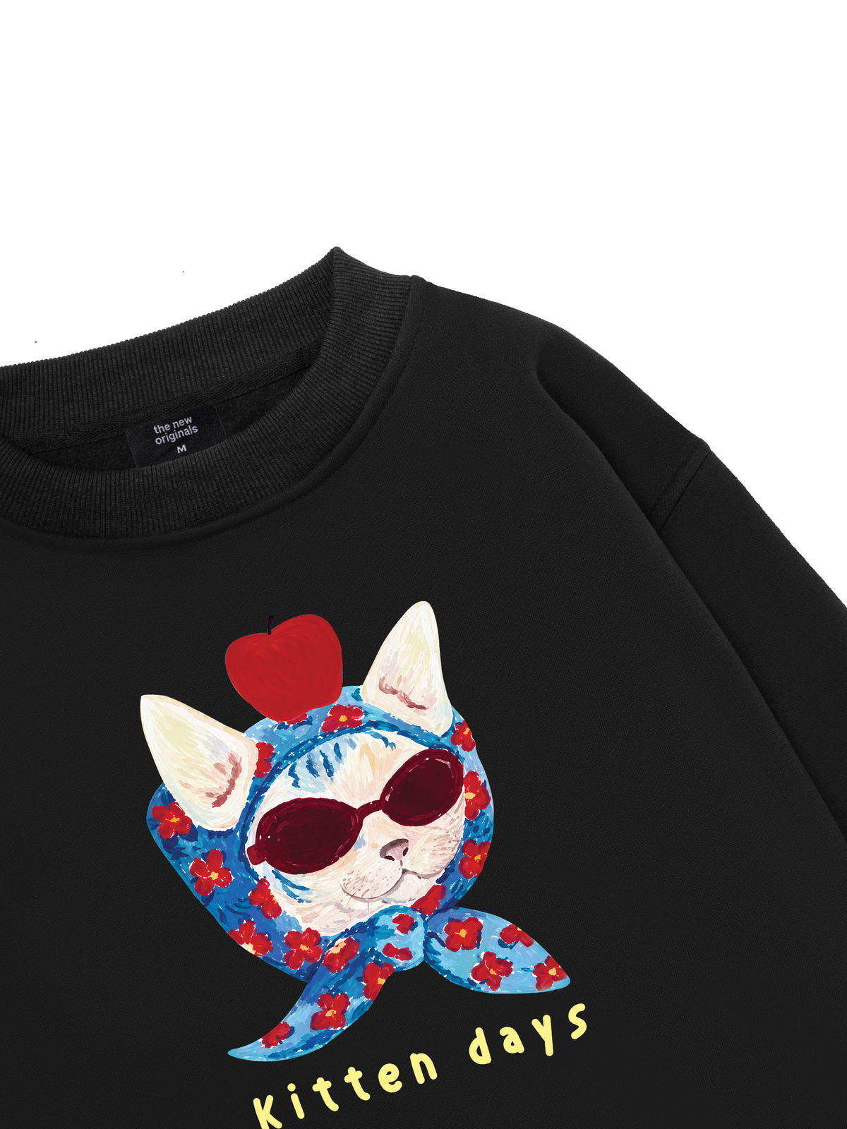 Kitten Day Meow With Apple Sweater