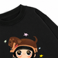 Cute Girl With Dachshund Sweater
