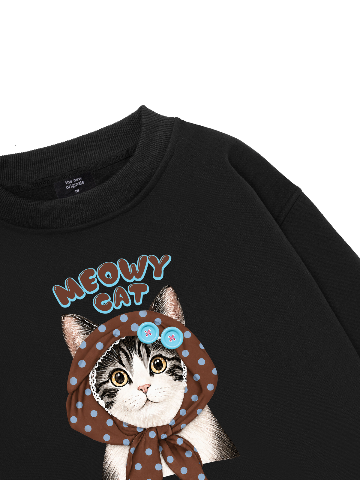 Meowy Cat Brown Sweater