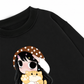 Little Girl Brown Dots Sweater