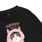 Meowy Cat Pink Polka Sweater