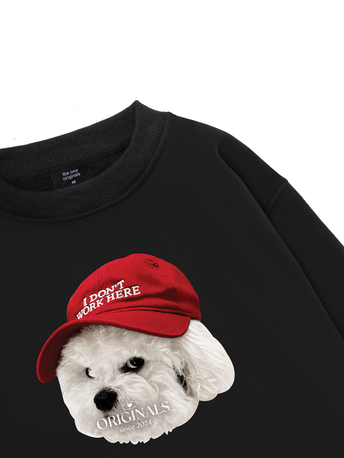 Puppy With Red Hat Sweater