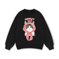 Meowy Cat Pink Plaid Sweater