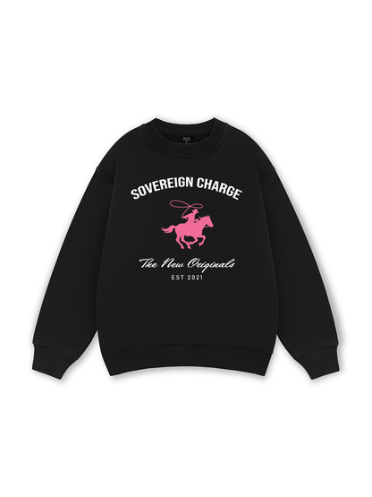 SOVERREIGN CHARGE PINK HORSE Sweater