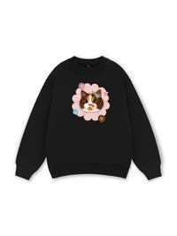 Cute Pink Flower Cat Sweater