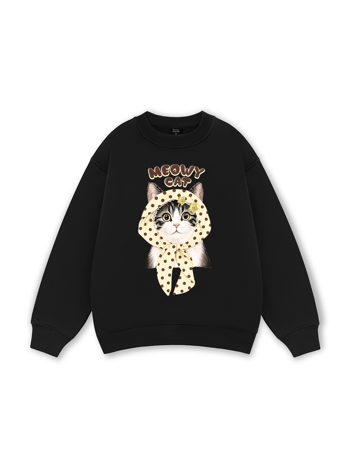 Meowy Cat Cream Sweater