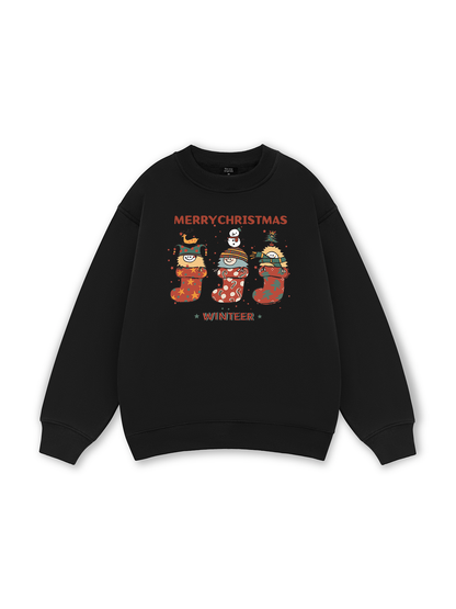 Winter Christmas Socks Sweater