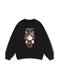 Meowy Cat Brown Sweater