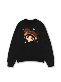 Cute Girl With Dachshund Sweater