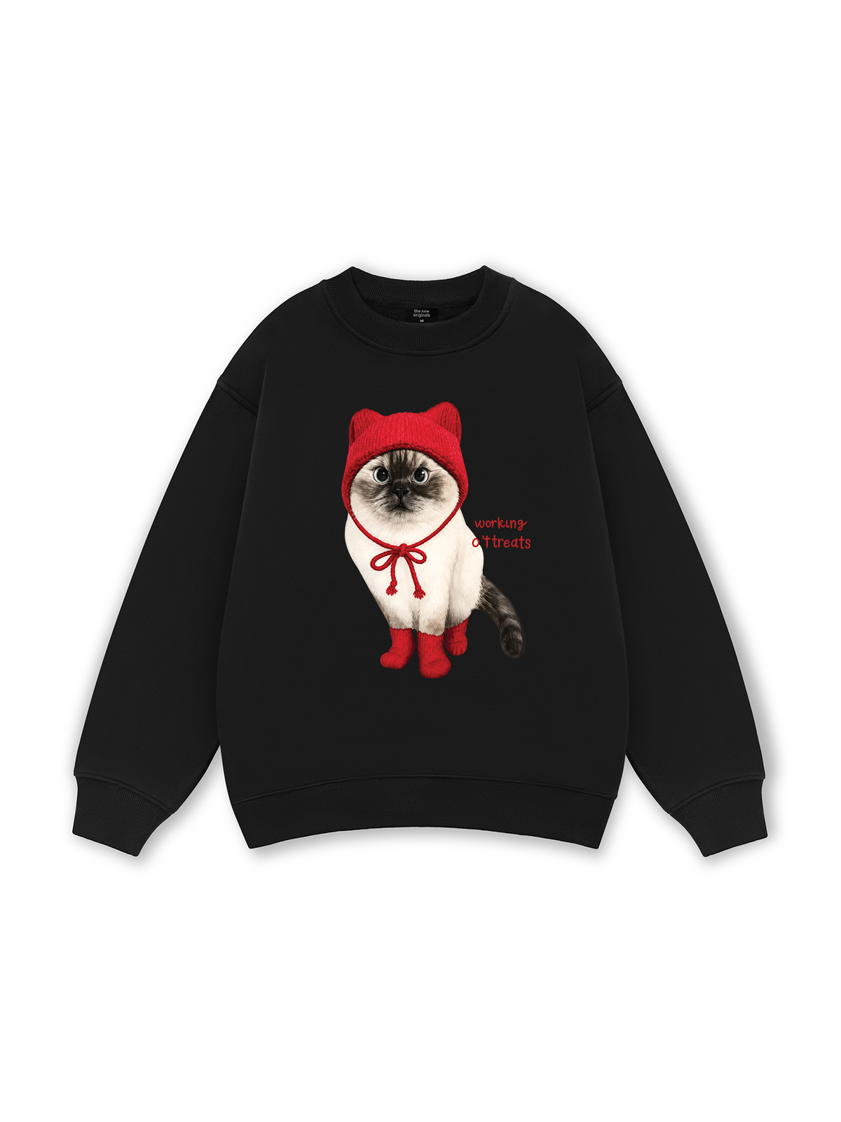 Working O'ttreats Red Meow Sweater