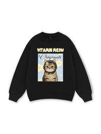 Cutie Vitamin Meow Yellow Flower Sweater