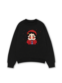 Dolly Girl Cute Strawberry Girl Sweater