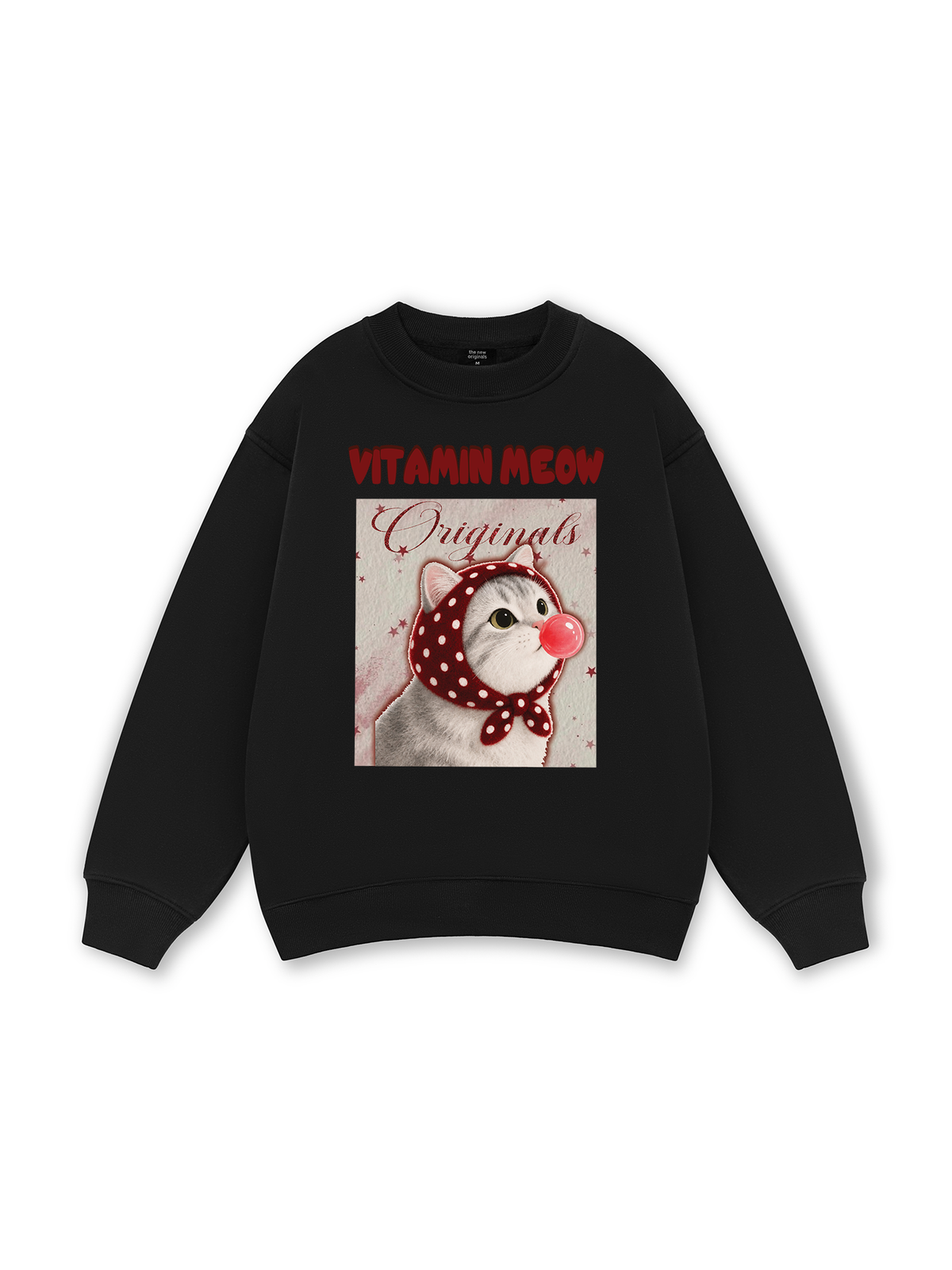 Red Vitamin Meow Sweater