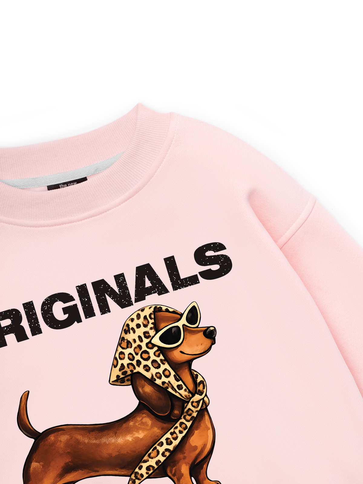 Retro Leopard Dashund Sweater