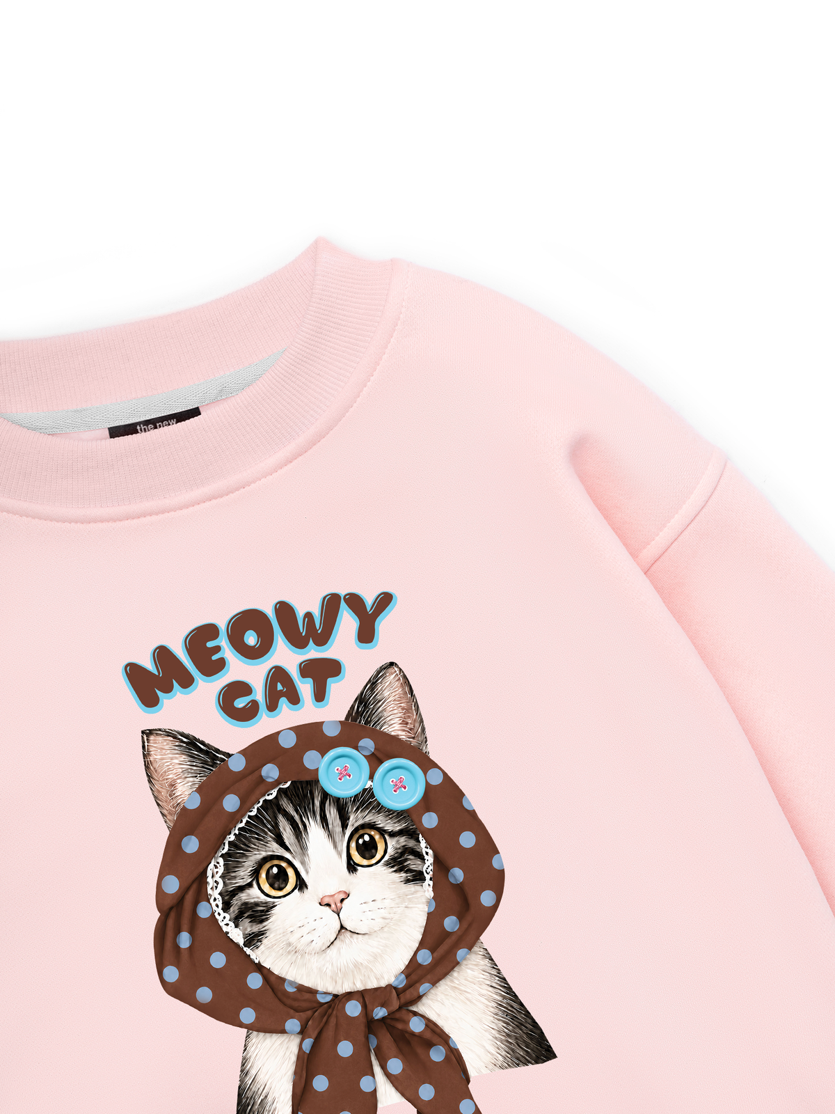 Meowy Cat Brown Sweater