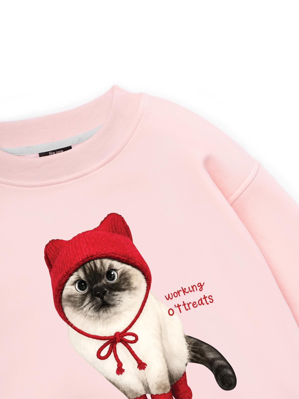 Working O'ttreats Red Meow Sweater