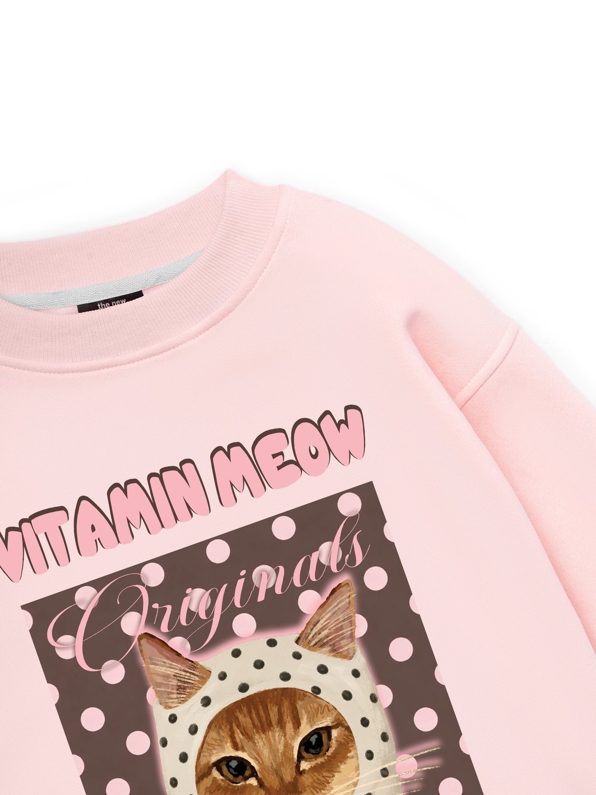 Pink Dotty Vitamin Meow Sweater