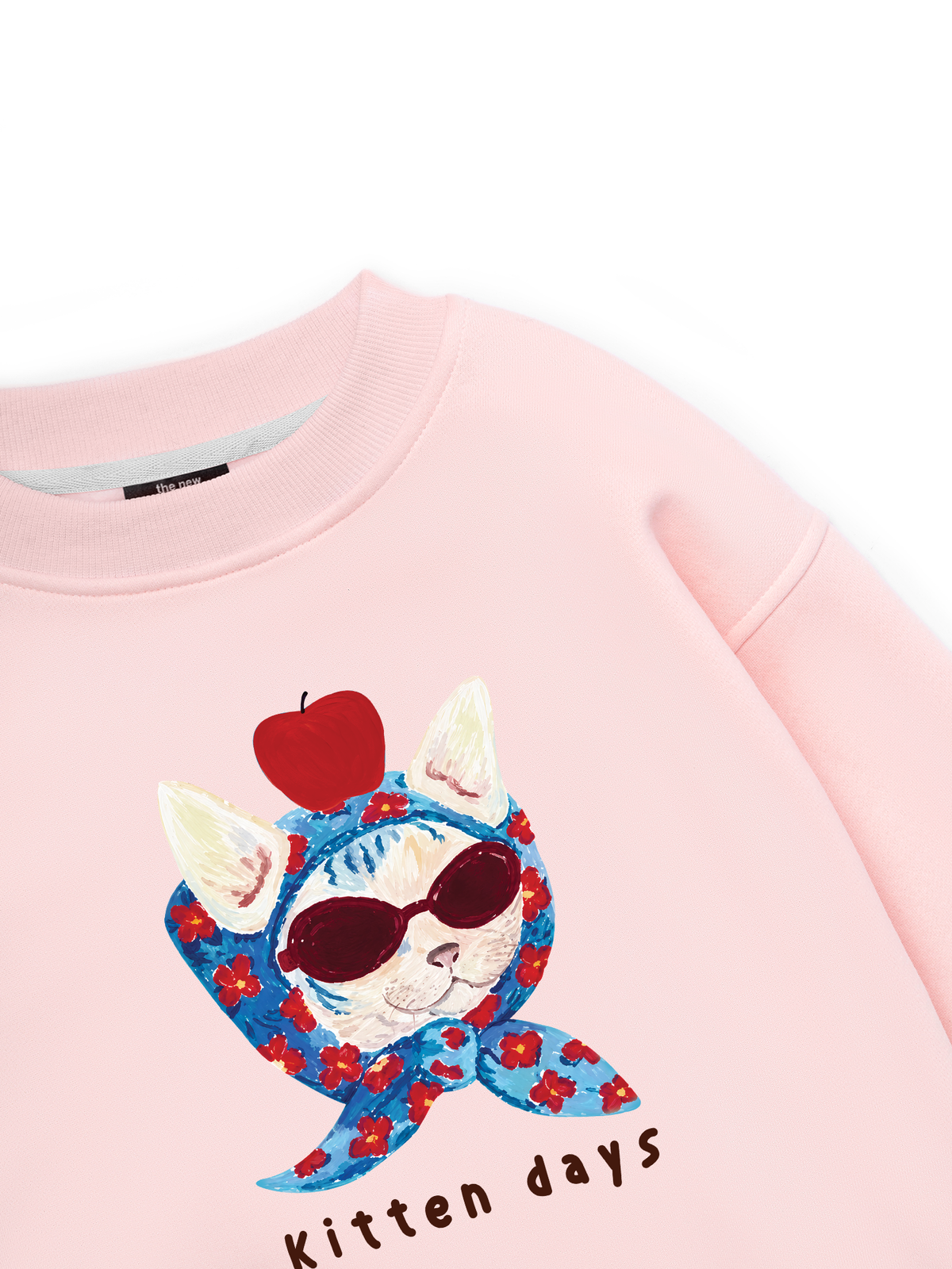Kitten Day Meow With Apple Sweater