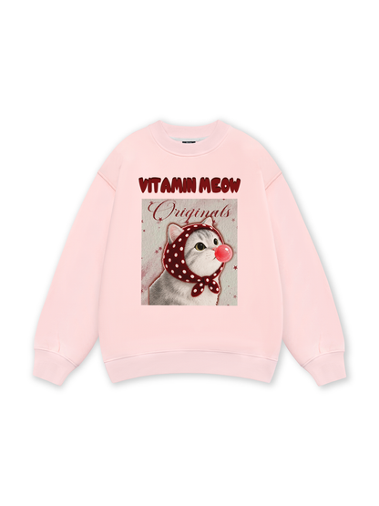Red Vitamin Meow Sweater