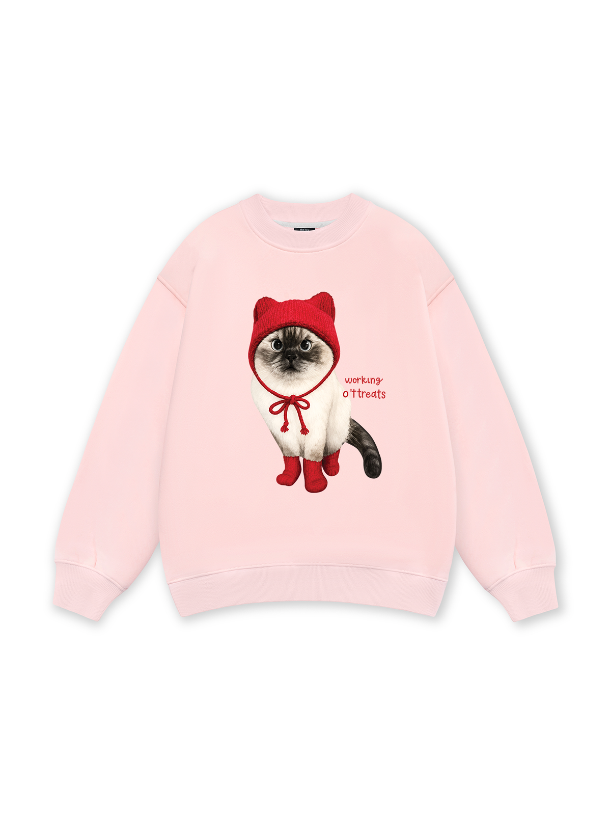 Working O'ttreats Red Meow Sweater