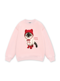 Working O'ttreats Red Meow Sweater