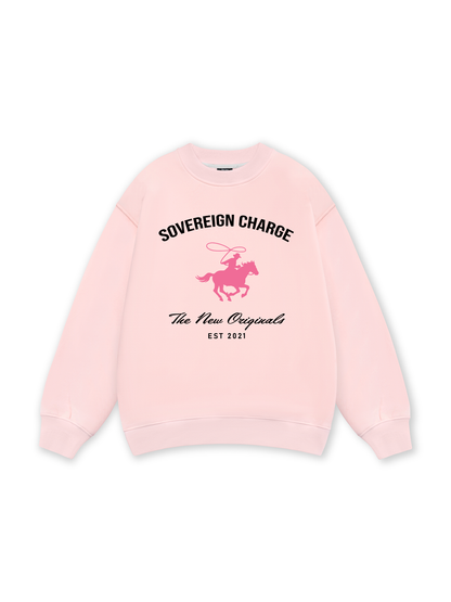 SOVERREIGN CHARGE PINK HORSE Sweater