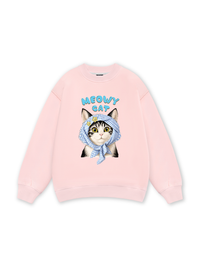 Blue Plaid Meowy Cat Sweater
