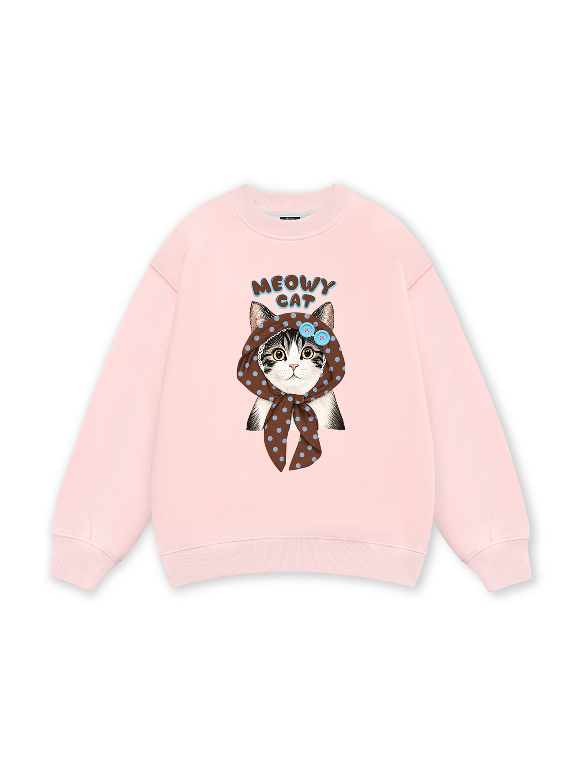 Meowy Cat Brown Sweater