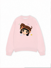 Cute Girl With Dachshund Sweater