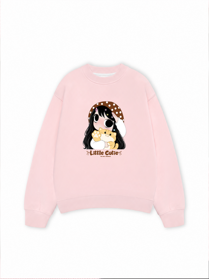 Little Girl Brown Dots Sweater