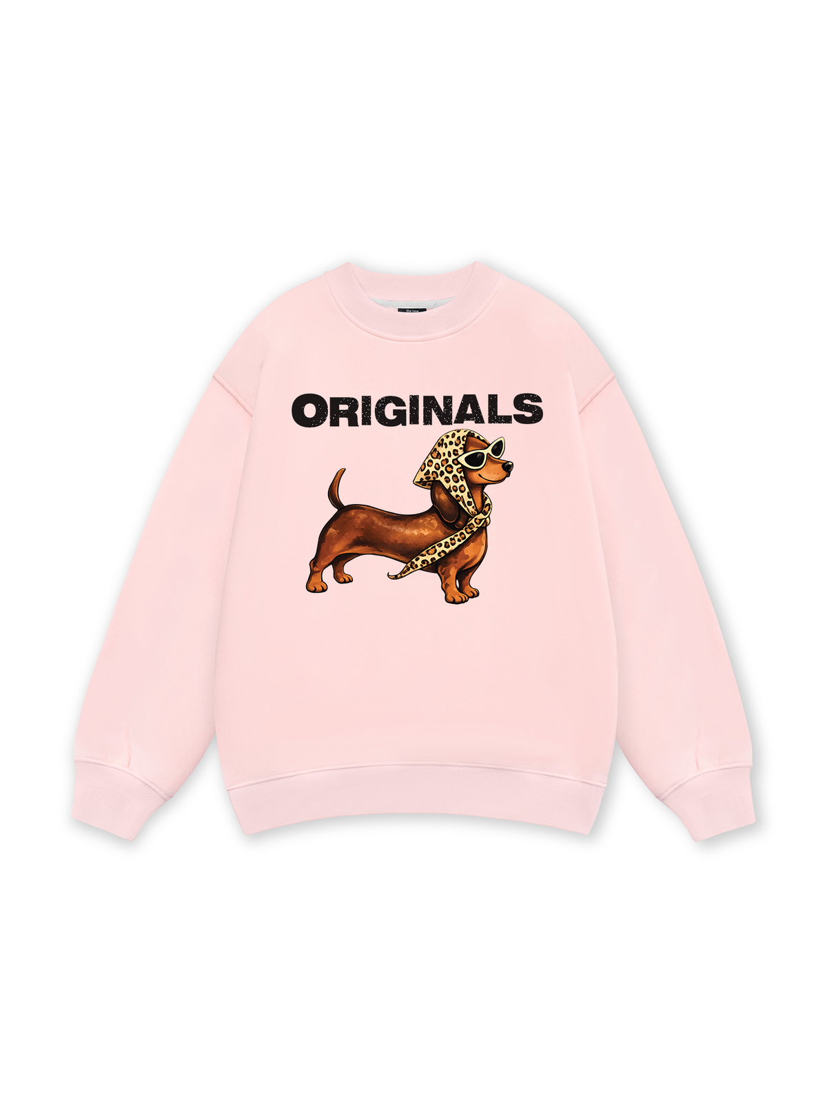 Retro Leopard Dashund Sweater