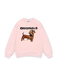 Retro Leopard Dashund Sweater